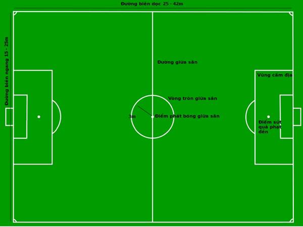 Kích thước sân cỏ nhân tạo 7 người là bao nhiêu? Kích thước sân cỏ nhân tạo 7 người là bao nhiêu?